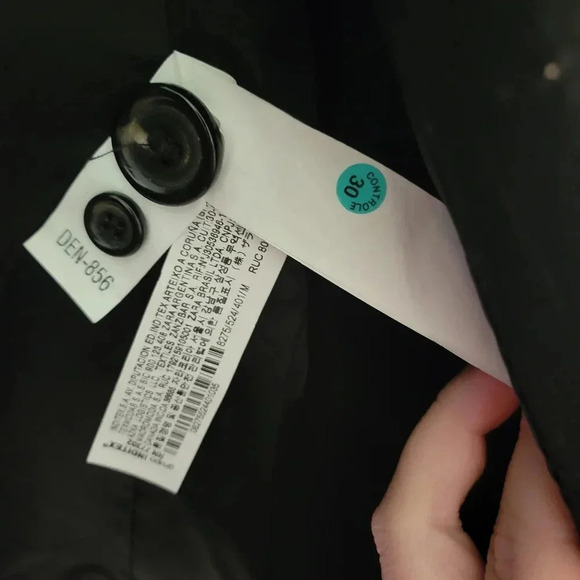 Zara Gingham Canvas Style Blazer Size Medium Pinstripes *pre-owned - Picture 4 of 5